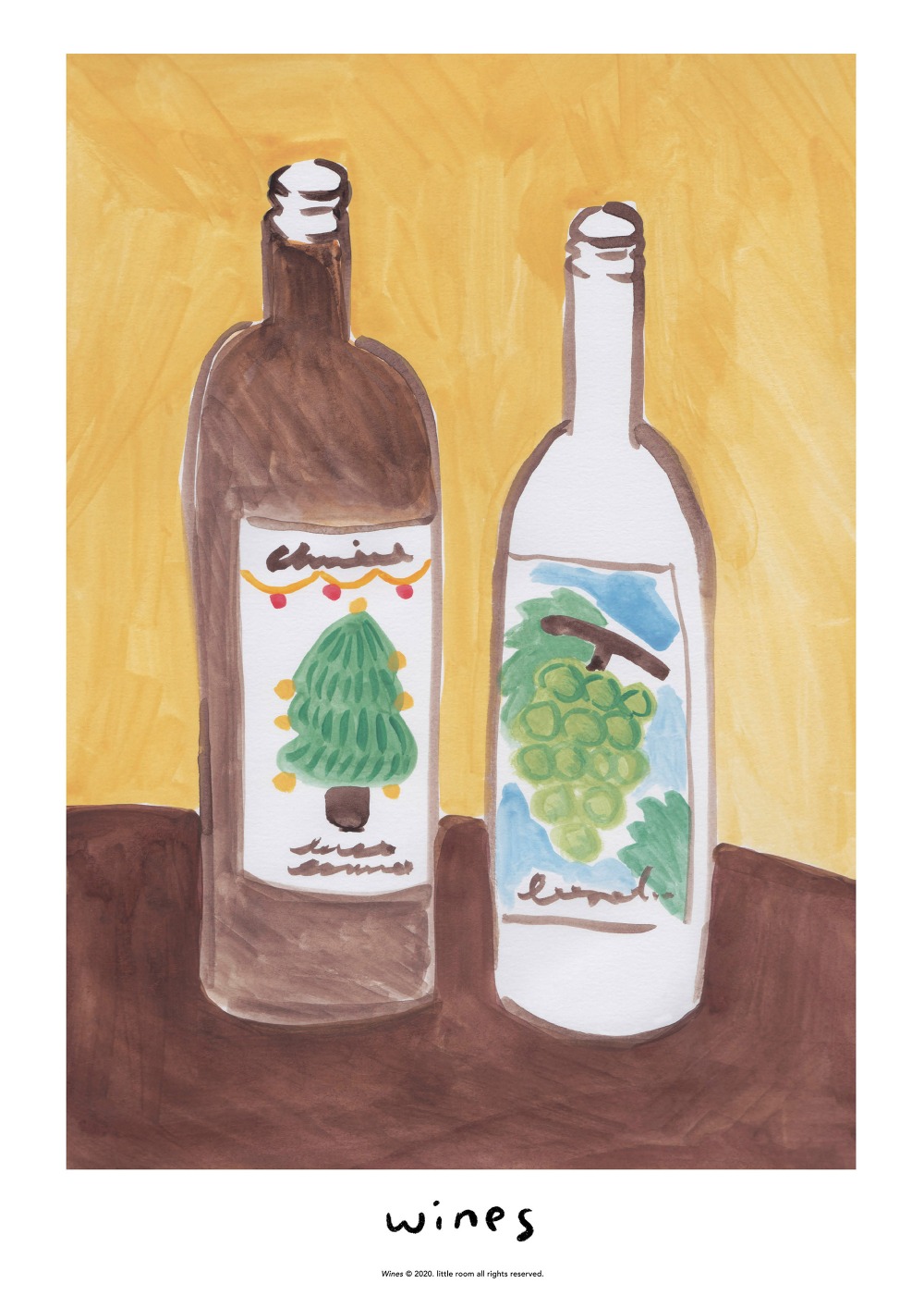 [재입고] [계절과 선물] Wines A3 포스터 · 류은지