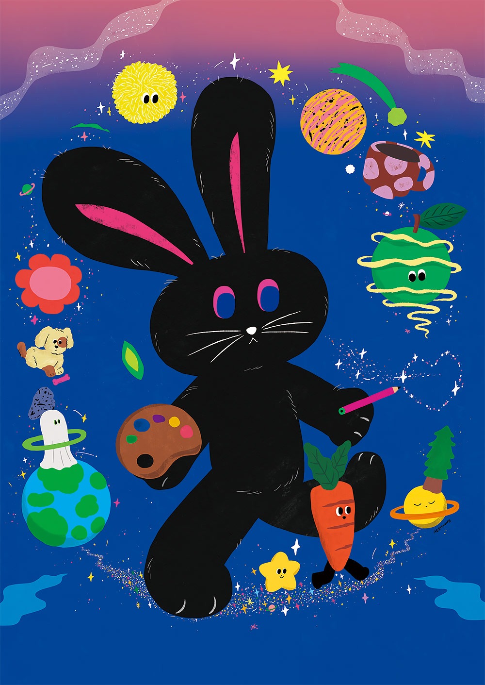 Cosmos Rabbit 포스터 · 애슝